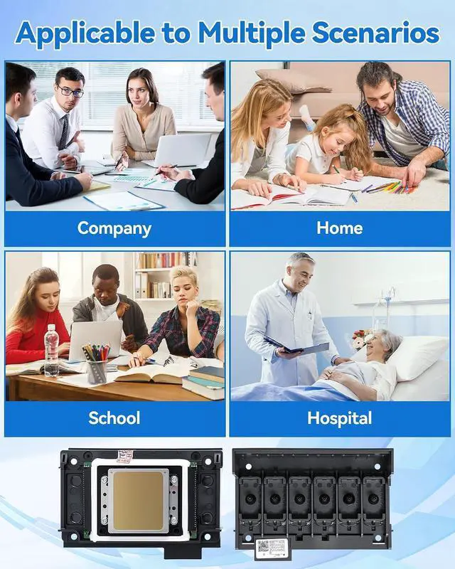 Alt view image 6 of 7 - New XP600 Printhead, Print Head Replacement for XP600 XP601 XP510 UV & DTF Printer, 6 Color Printhead High-Precision Inkjet, Quick Install, Restore Optimal Printing Performance Full Inspection