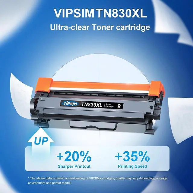 Alt view image 5 of 6 - TN830XL Toner for Brother Printer Compatible for Brother 830XL Toner Cartridge TN830 to use with DCP-L2640DW HL-L2460DW MFC-L2820DW HL-L2400D HL-L2405W HL-L2480DW Black High Yield (Black, 2Pack)