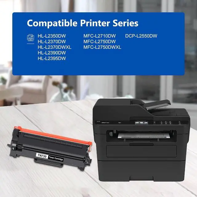 Alt view image 2 of 7 - TN730 Toner Cartridge 4-Pack Page Yield Up to 1,500 Pages