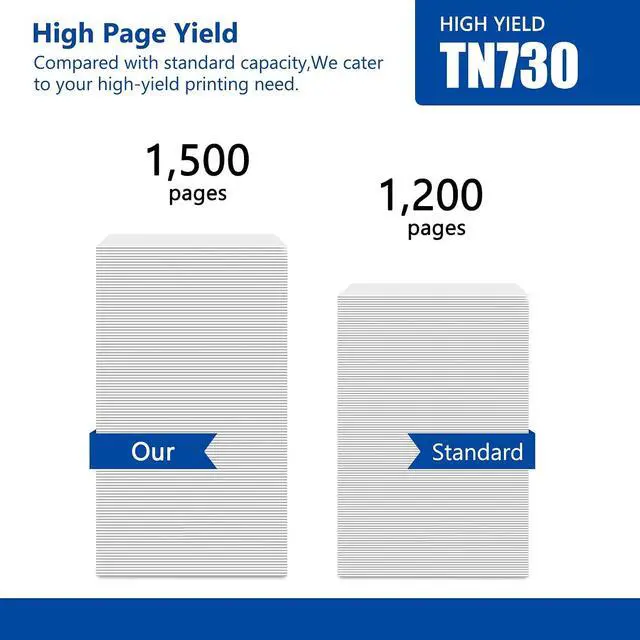 Alt view image 5 of 7 - TN730 Toner Cartridge 4-Pack Page Yield Up to 1,500 Pages