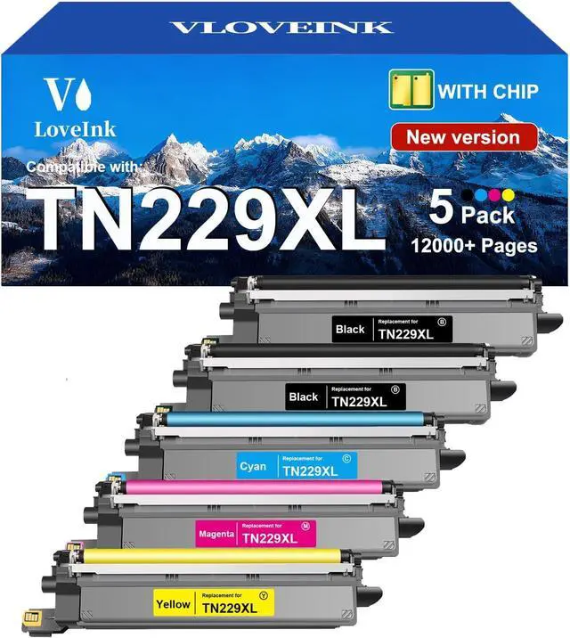 Main image of Replacement for TN229XL Toner Cartridges for Brother MFC-L3780CDW (5 Pack)