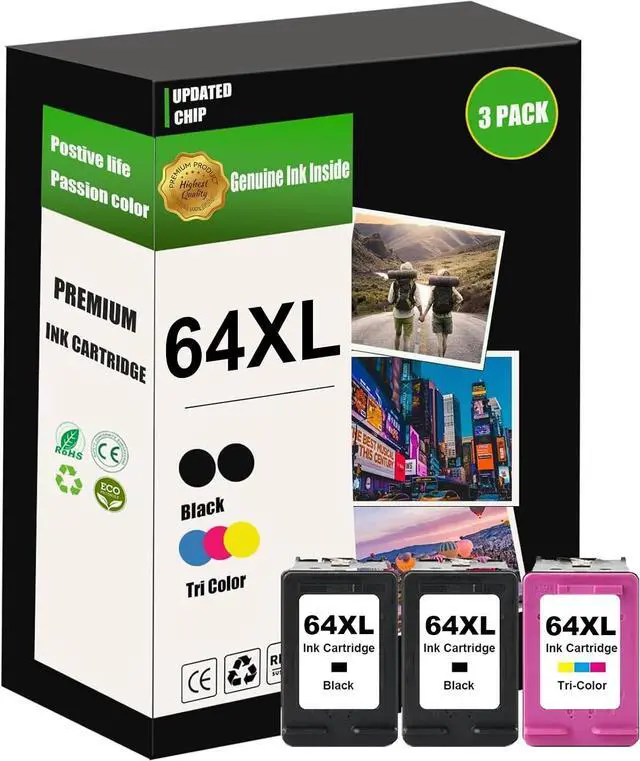 Main image of 64XL Ink Cartridge 3Pack High Capacity (2 Black, 1 Color)