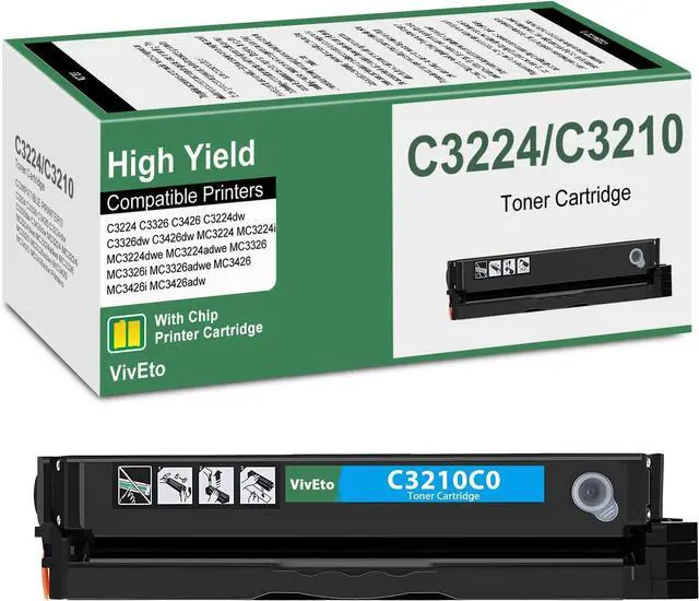 Main image of MC3426 C3210 C3224 Cyan Toner Cartridge with New Chip C3210C0 C3326 Toner
