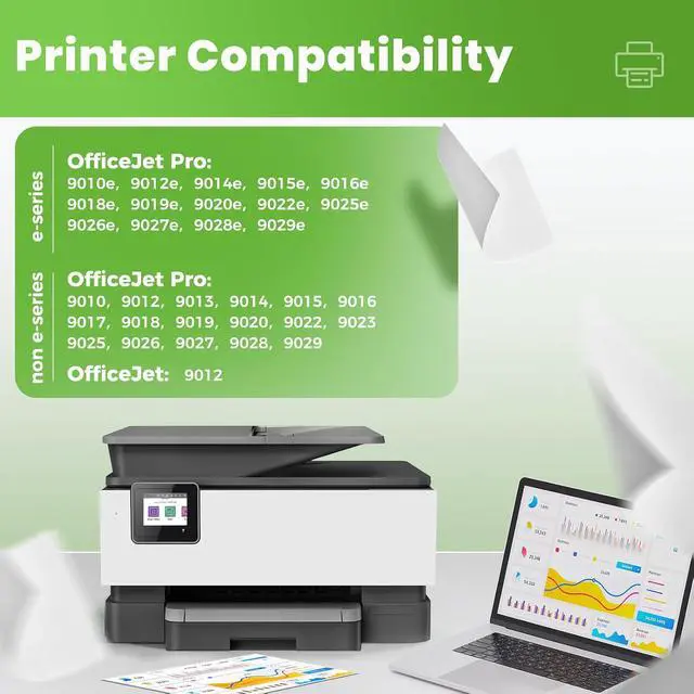Alt view image 2 of 7 - 962XL 962 Ink Cartridge Compatible for HP 962 XL Ink Cartridges Combo Pack Replacement HP962XL HP962 Work with Officejet Pro 9015e 9018e 9025e 9012e 9015 9010 9012 9018 9020 9025 Printer, 4 Pack