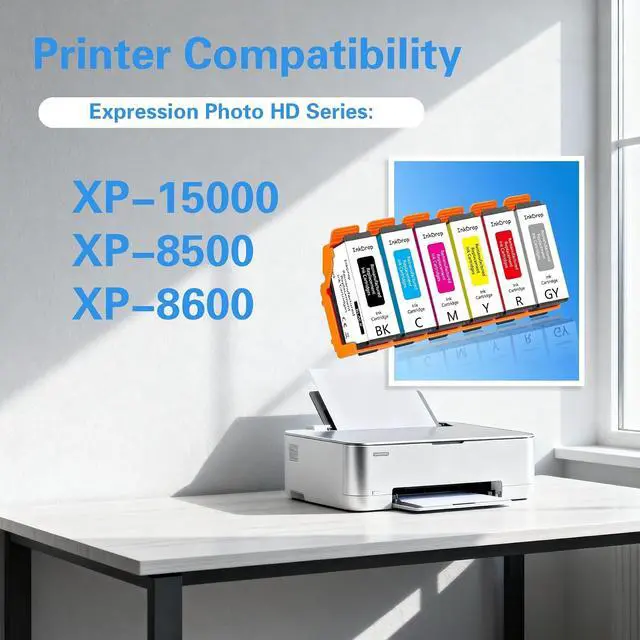 Alt view image 2 of 7 - InkDrop Remanufactured xp15000 Ink Replacement Works with XP-15000 Printer