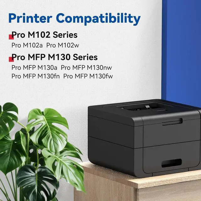 Alt view image 2 of 5 - 17A Toner Cartridge Compatible Replacement for HP CF217A 17A Black Toner