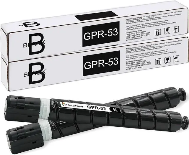 Main image of MasaiMara GPR-53 GPR53 GPR 53 Black Toner Cartridge Compatible for Canon imageRUNNER Advance C3020 C3320 C3320F C3320L C3325 C3325i C3330 C3520 C3520i C3525 C3525i C3530 C3530i C3330i C3730i Printer