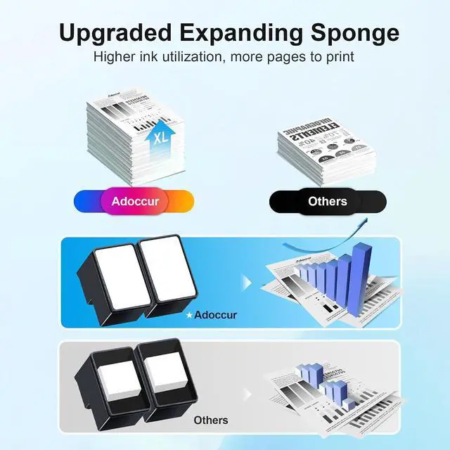 Alt view image 3 of 6 - 67XL Black Ink Cartridge 2 Black Pack