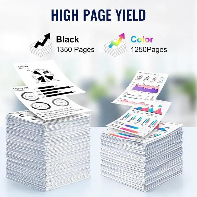 Alt view image 3 of 6 - 215A Toner Cartridges 4 Pack Replacement for HP 215A W2310A M183fdw Toner