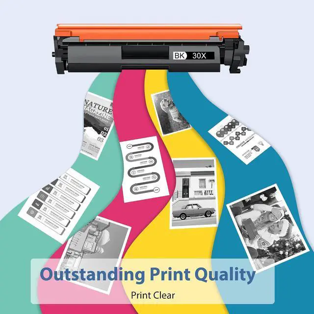 Alt view image 4 of 7 - 30X CF230X Toner Cartridges 2 Black Compatible for HP 30X CF230X 30A CF230A Toner Cartridge High Yield Compatible for HP Laser Jet Pro MFP M227fdw M203dw M203dn M227fdn M227 M227sdn M203d M203 Printer