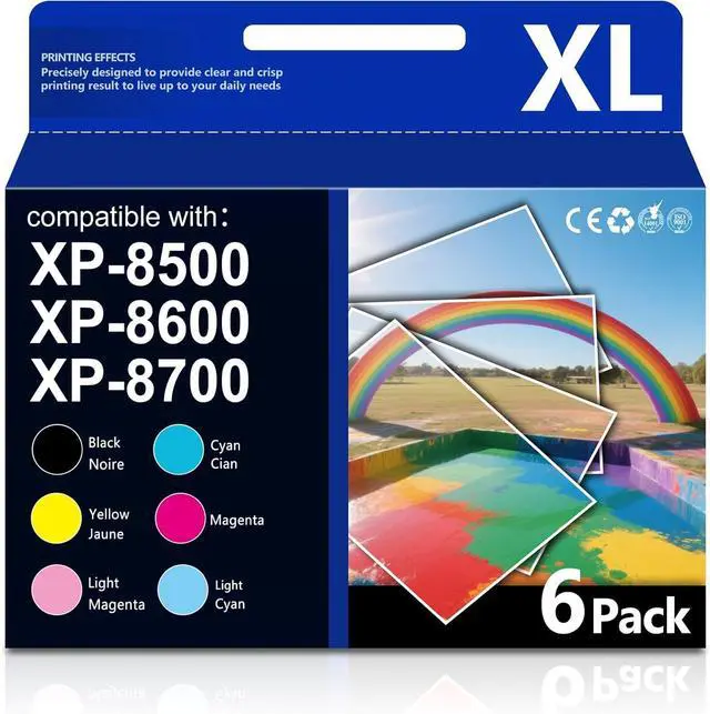 Main image of E312XL 6 Pack High Yield Compatible Ink Cartridges XP-8500 XP-8600 XP-8700