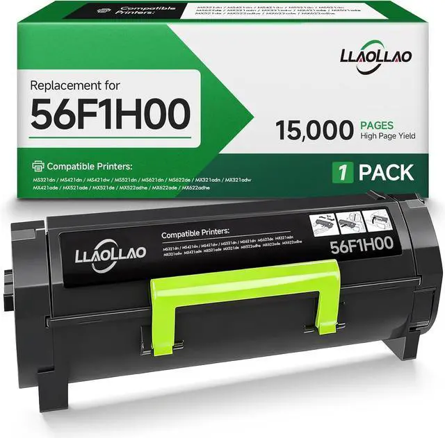 Main image of 56F1H00 Toner Replacement for Lexmark 56F1H00 56F1000 Black Toner Cartridge High Yield for MS321 MS521 MS421 MS621 MS622 MX321 MX421 MX521 MX522 MX622 Laser Printer (15,000 Pages)
