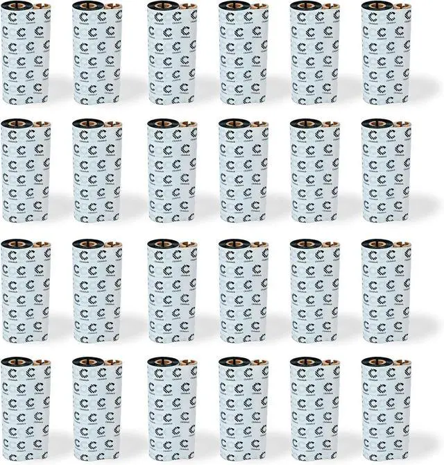 Main image of Enhanced Wax Thermal Transfer Ribbon, 4.33'' x 244', 24 Rolls