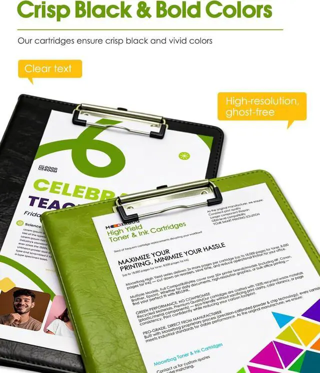Alt view image 4 of 7 - 60XL Ink Cartridges High Yield (2-Pack,1Black/1Tri-Color) Compatible for 60Ink 60XL Ink Cartridge Replacement for DeskJet D1660 D2500 D5560 F2400 F4200 F4580 Envy 100 110 120 PhotoSmart C4600 Printer