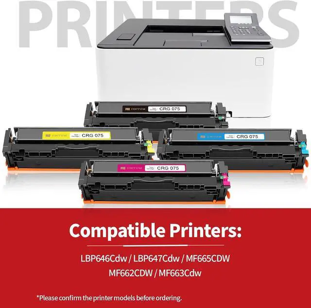 Alt view image 2 of 6 - JINTUM 075 075H Toner Cartridge Compatible with Canon 075 075H Toner Cartridge Set Compatible with Canon ImageCLASS MF665Cdw MF663Cdw MF662Cdw LBP646Cdw LBP647Cdw Printer ( 4 Pack )