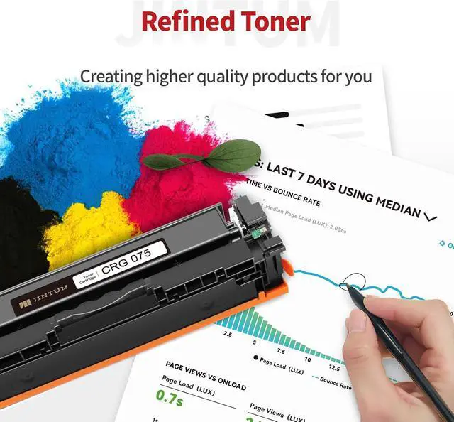 Alt view image 4 of 6 - JINTUM 075 075H Toner Cartridge Compatible with Canon 075 075H Toner Cartridge Set Compatible with Canon ImageCLASS MF665Cdw MF663Cdw MF662Cdw LBP646Cdw LBP647Cdw Printer ( 4 Pack )