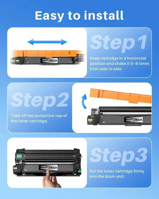 Alt view image 6 of 7 - TN221/TN225 High Yield Toner Cartridges (4-Pack, BK/C/M/Y)