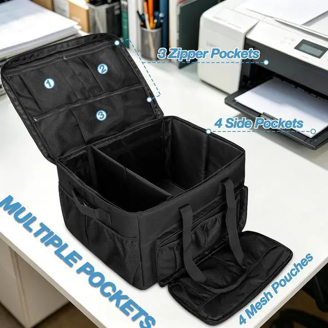 Alt view image 2 of 7 - CROTIRAD Printer Carrying Case Compatible with DNP/Fujifilm/HiTi Photo Printer