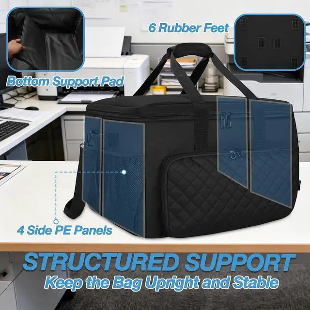Alt view image 3 of 7 - CROTIRAD Printer Carrying Case Compatible with DNP/Fujifilm/HiTi Photo Printer