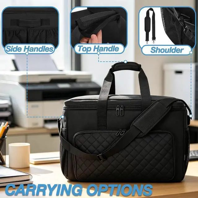 Alt view image 5 of 7 - CROTIRAD Printer Carrying Case Compatible with DNP/Fujifilm/HiTi Photo Printer