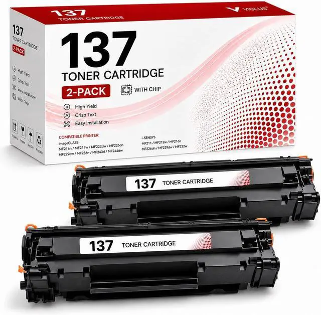 Main image of 137 Toner Cartridge Compatible CRG137 CRG-137 Toner Raplacement for Canon 137 Black Toner Cartridge with ImageClass D570, LBP151dw, MF236n, MF232w, MF216n, MF244dw, MF242dw, MF232w Printer (2 Pack)