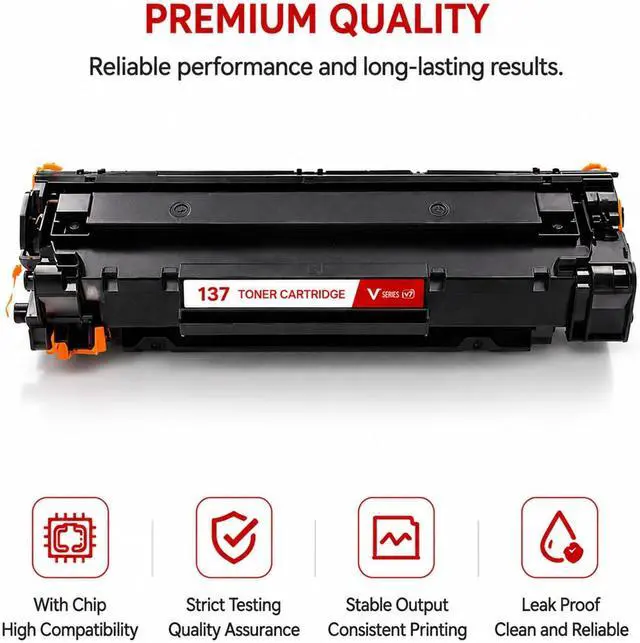 Alt view image 4 of 7 - 137 Toner Cartridge Compatible CRG137 CRG-137 Toner Raplacement for Canon 137 Black Toner Cartridge with ImageClass D570, LBP151dw, MF236n, MF232w, MF216n, MF244dw, MF242dw, MF232w Printer (2 Pack)