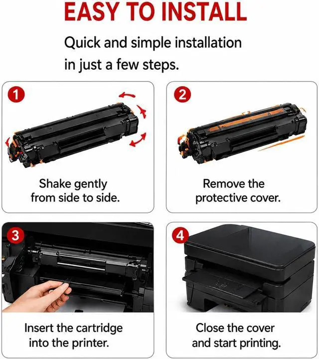 Alt view image 7 of 7 - 137 Toner Cartridge Compatible CRG137 CRG-137 Toner Raplacement for Canon 137 Black Toner Cartridge with ImageClass D570, LBP151dw, MF236n, MF232w, MF216n, MF244dw, MF242dw, MF232w Printer (2 Pack)