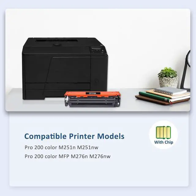 Alt view image 2 of 6 - 131A Toner Cartridges 4-Pack Set for 131X MFP M276NW M251N 4-Pack (BYCM)