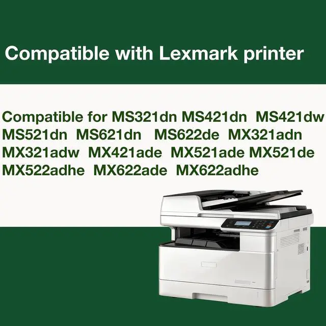 Alt view image 2 of 5 - 56F1000 Black Toner Ultra High Yield Replacement for Lexmark 56F1000 56F1H00 56F1U00 Toner Cartridge for MS321 MS421 MS521 MS621 MS622 MX321 MX421 MX521 MX522 MX622 Printers 1 Pack 15,000 Pages