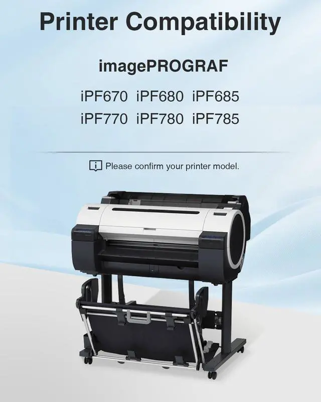 Alt view image 2 of 6 - PFI-107 130ML Ink Tank Compatible with Canon PFI-107 Ink Cartridge, 5-Pack