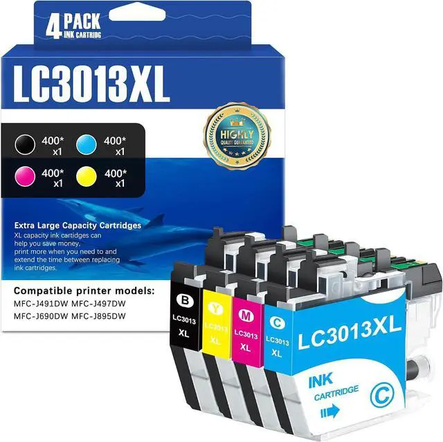 Main image of SFINK LC3013 Ink Cartridges 4-Pack BK/C/M/Y High Yield Replacement for Brother LC3013 LC3011 LC3013XL Ink Cartridges Work with MFC-J491DW MFC-J497DW MFC-J690DW MFC-J895DW Printer