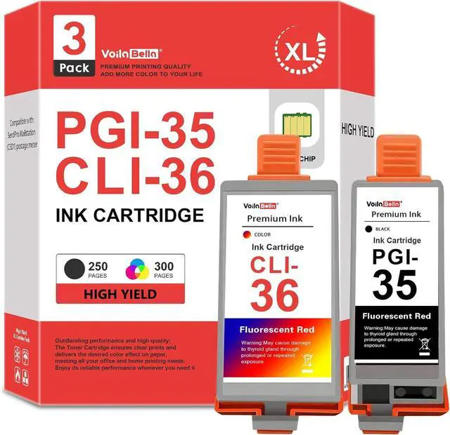 Main image of PGI-35 CLI-36 Ink Cartridges Set (3-Pack) for Canon Printers