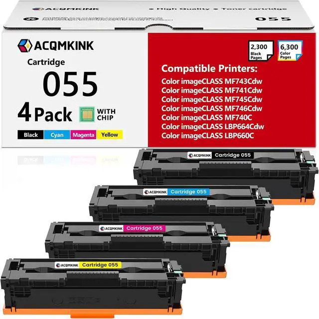 Main image of 055 Toner Cartridge Set Replacement for Canon 055 MF743cdw Toner, BKCMY