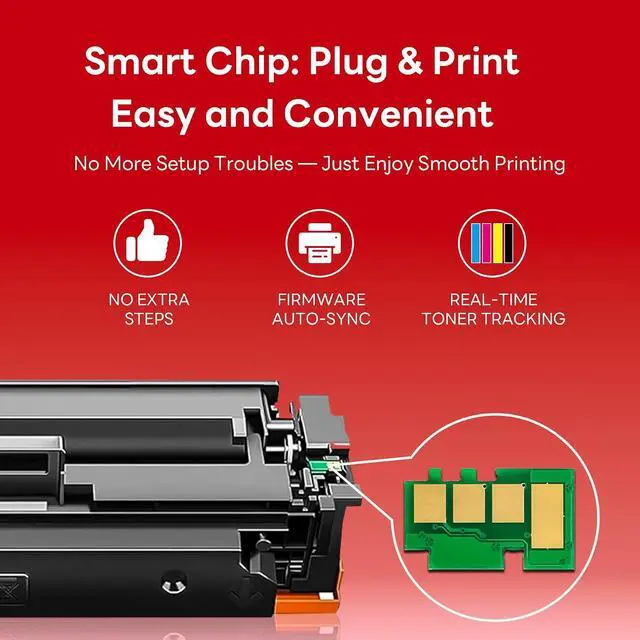 Alt view image 5 of 6 - 055 Toner Cartridge Set Replacement for Canon 055 MF743cdw Toner, 2BK2C2M2Y