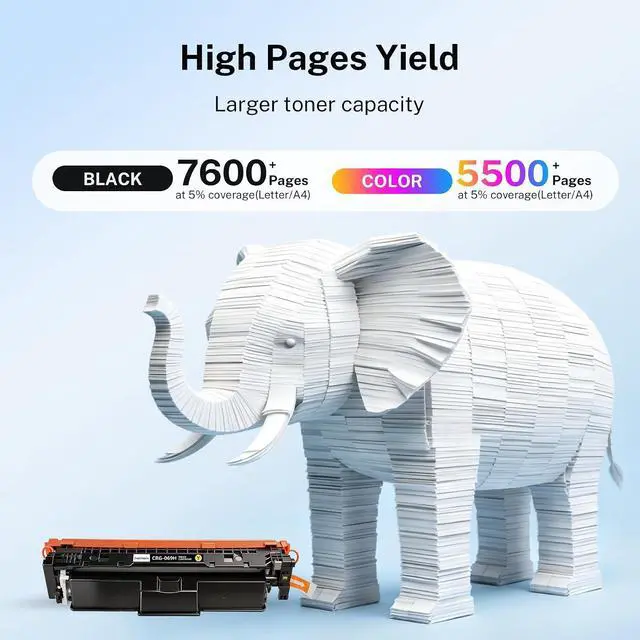 Alt view image 3 of 7 - 069 Toner Cartridge Replacement for Canon Color imageCLASS MF753Cdw MF752Cdw MF756Cx LBP674Cdw LBP673Cdw, Compatible High Yield Color Laser Toner Cartridge Set with Black Cyan Magenta Yellow, 4 Pack
