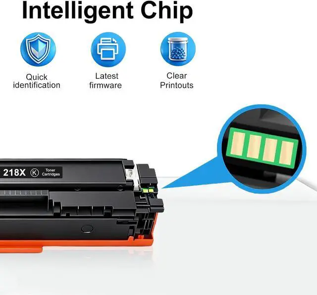 Alt view image 4 of 7 - Compatible 218X W2180X Black Toner Cartridge (with Chip)