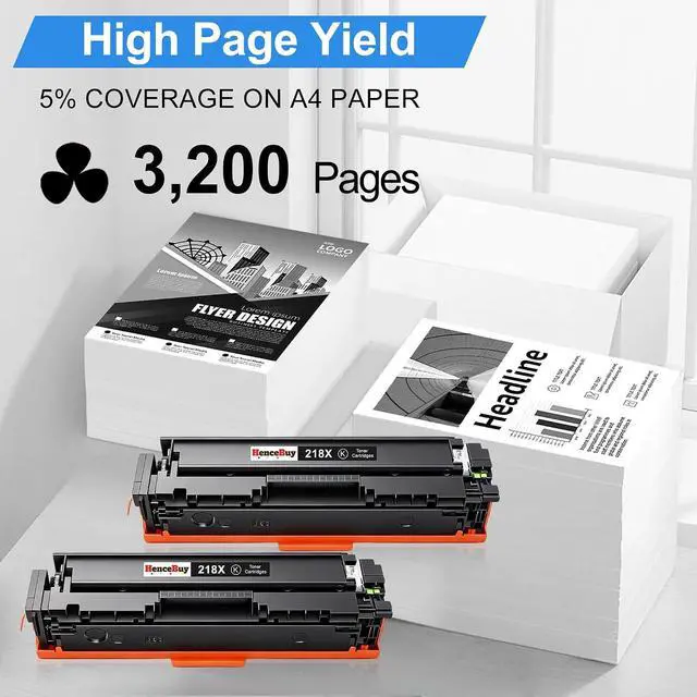 Alt view image 3 of 7 - Compatible 218X W2180X Black Toner Cartridge (with Chip)