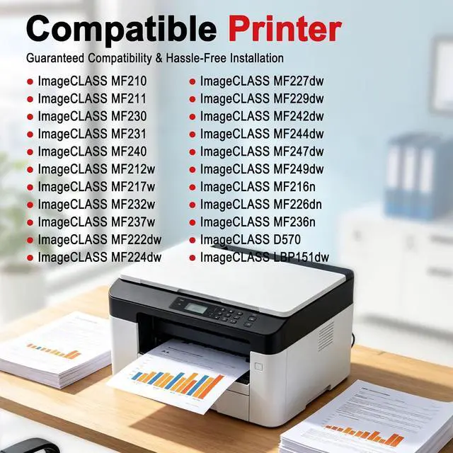 Alt view image 2 of 7 - CRG-137 137 Toner Cartridge Replacement for Canon 137 Black Toner Cartridge CRG137 ImageClass D570 LBP151dw MF216n MF236n MF232W MF227dw MF229dw MF244dw MF247dw Printer (2 Black)