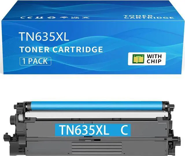 Main image of TN635XLC Toner Cartridge with Chip Compatible for Brother TN635XL TN635 Cyan for HL-L8430CDW HL-L8570CDW HL-L8430CDWT MFC-L8730CDW MFC-L8930CDW MFC-L8970CDW MFC-EX575 Printer