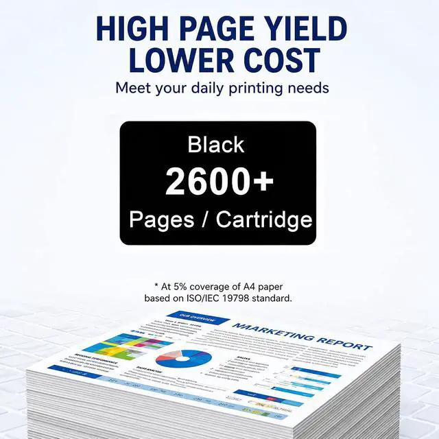 Alt view image 3 of 7 - TN450 Black Toner Cartridge High Yield Replacement for Brother TN-450 TN450 Use for HL-2240 HL-2270DW HL-2280DW MFC-7360N MFC-7460DN MFC-7860DW IntelliFax 2840 2940 Printer(2 Pack)