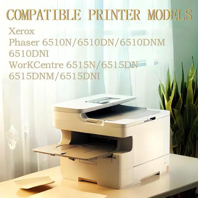 Alt view image 2 of 5 - Phaser 6510 WorkCentre 6515 Drum Unit Replacement for Xerox 108R01417 108R01418 108R01419 108R01420 Compatible with Xerox Phaser 6510 WorKCentre 6515 printer Black/Cyan/Magenta/Yellow Drum Cartridge