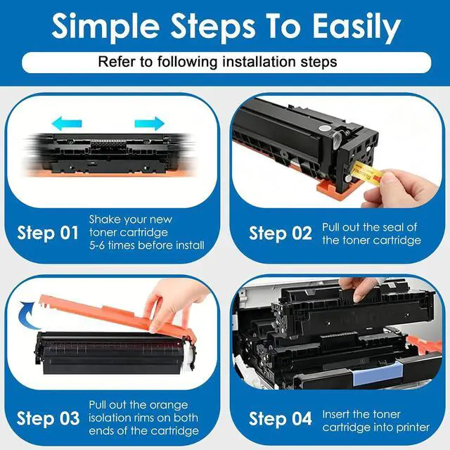 Alt view image 6 of 6 - 218X High-Yield Toner Cartridge Set, 4-Pack (1Black,1Cyan,1Magenta,1Yellow)