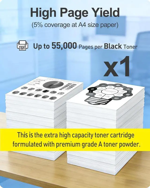 Alt view image 5 of 7 - MasaiMara 58D1U00 Ultra High Yield Toner Cartridge for Lexmark MS725 MS725dvn MS823 MS823dn MS823n MS825 MS825dn MS826de MX722ade MX722adhe MX822ade MX822adtfe MX822adxe, MX826ade MX826adxe Printer