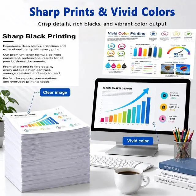 Alt view image 4 of 7 - LC3037XXL Super High-Yield Ink Cartridges Replacement for Brother(BK,C,M,Y)