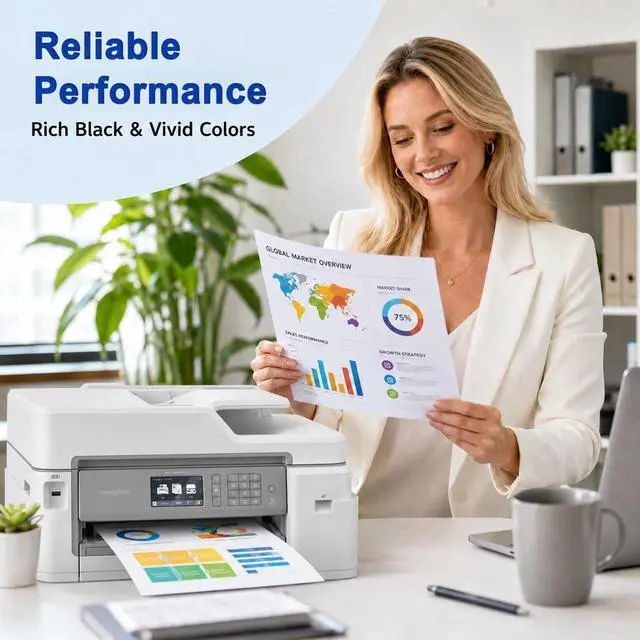Alt view image 5 of 7 - LC3037XXL Super High-Yield Ink Cartridges Replacement for Brother(BK,C,M,Y)