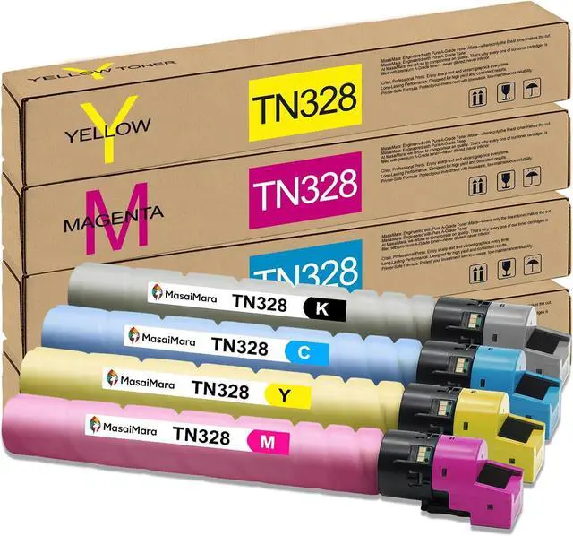 Main image of MasaiMara TN328 TN-328 TN328K TN328C TN328M TN328Y High-Yield Toner Cartridge Compatible for Konica Minolta bizhub C250i C300i C360i C450i C550i C650i C7130i C750i Printers