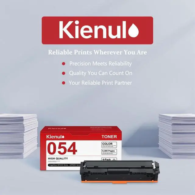 Alt view image 7 of 7 - 054 Toner Cartridge Set (4-Pack, BK/C/M/Y), CRG054 CRG-054 CRG 054 Toner Replacement for Canon Color imageCLASS MF640C MF641Cw MF642Cdw MF643Cdw MF644Cdw LBP621Cw LBP622Cdw LBP623Cdw Printer Toner