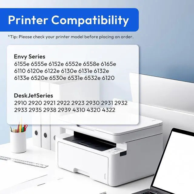 Alt view image 2 of 6 - 68XL Ink Cartridges Combo Pack with Chip, 1 Black, 1 Tri-Color