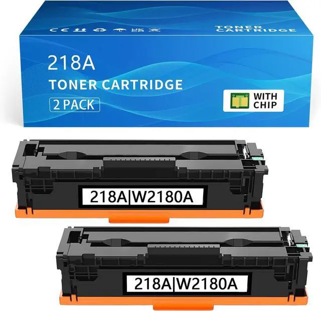 Main image of 218A Toner Cartridge Compatible for HP Color LaserJet Pro MFP 3301fdw 3301cdw 3301sdw 3301fdw 3201dw with Chip Replacement for HP 218A 218X W2180A W2180X Toner Cartridge 2 Black