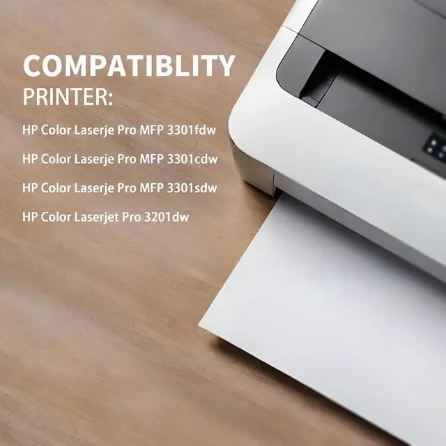 Alt view image 2 of 6 - 218A Toner Cartridge Compatible for HP Color LaserJet Pro MFP 3301fdw 3301cdw 3301sdw 3301fdw 3201dw with Chip Replacement for HP 218A 218X W2180A W2180X Toner Cartridge 2 Black